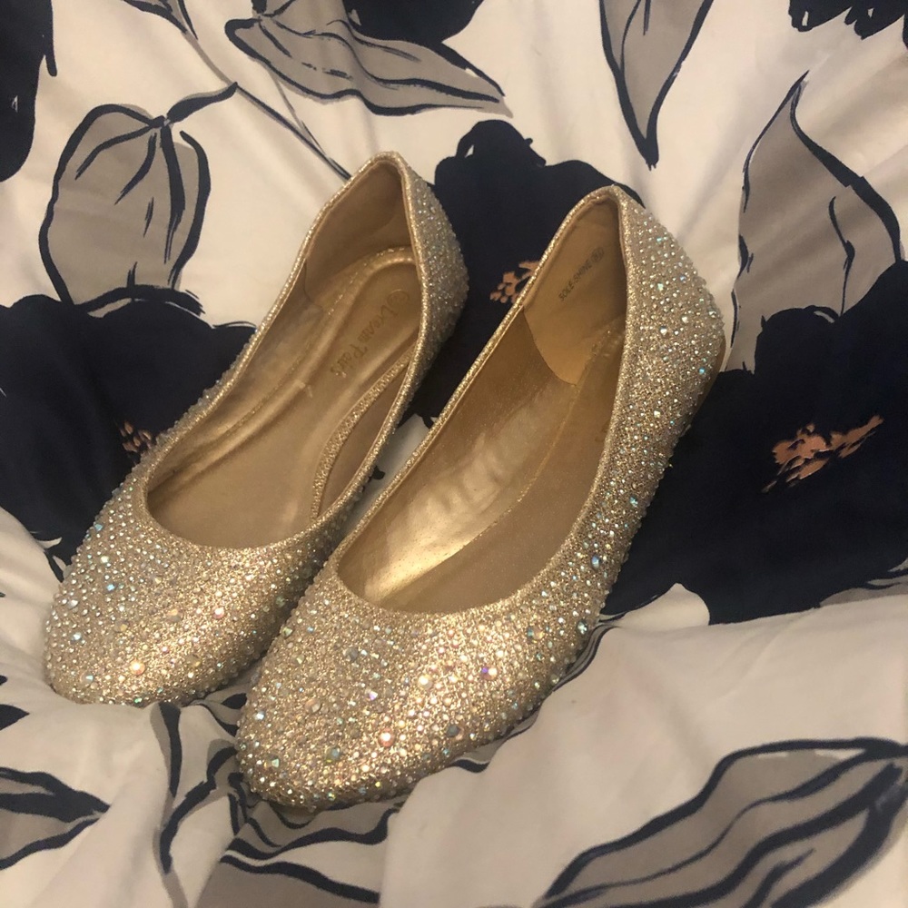 Formal Prom Dress Flat Shoes 8.5